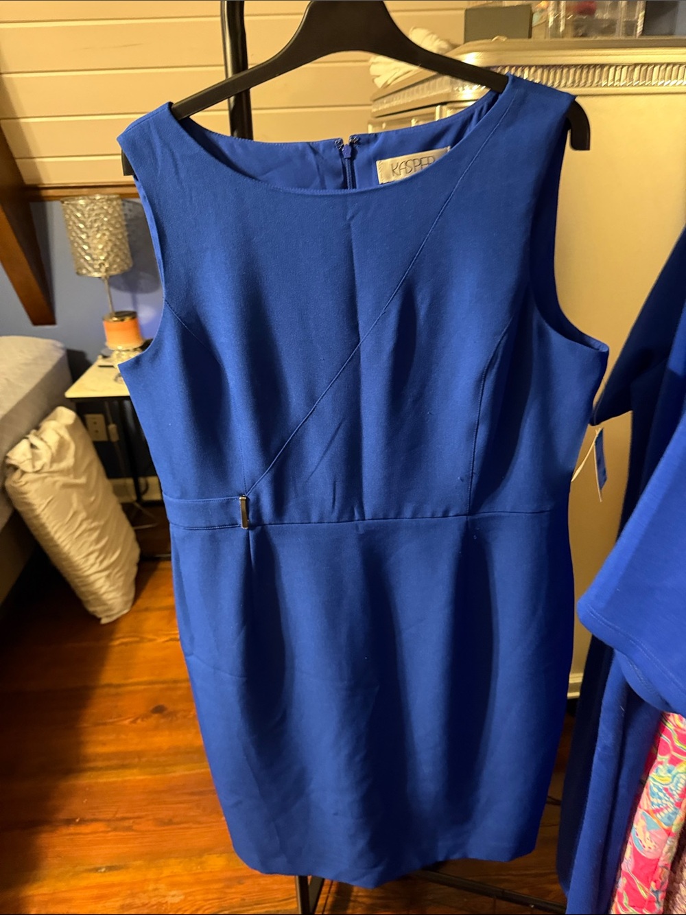 Kasper Cobalt Blue Sleeveless Sheath Dress